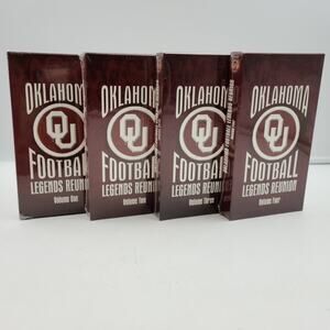 Oklahoma Sooners Football Legends Reunion 4 Tape Set on VHS NEW SEALED